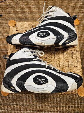 Reebok Shaqnosis OG Black White Basketbal 2013 Shoes Men's US 8 V48350 Retro